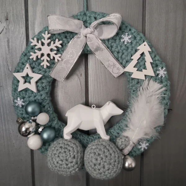 Couronne de Noël Ours polaire