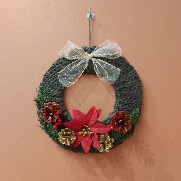 Couronne de Noël Poinsettia