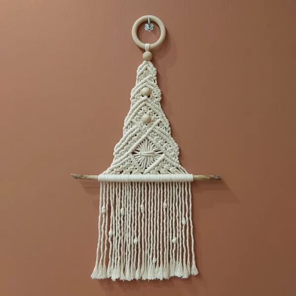 Sapin macramé écru
