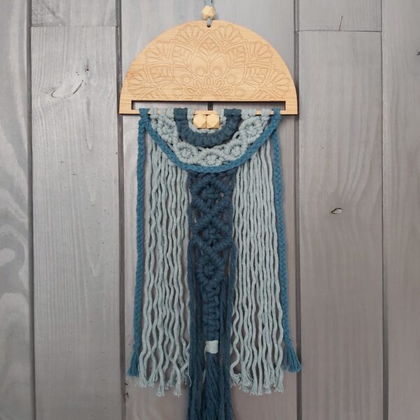 suspension mandala bleue