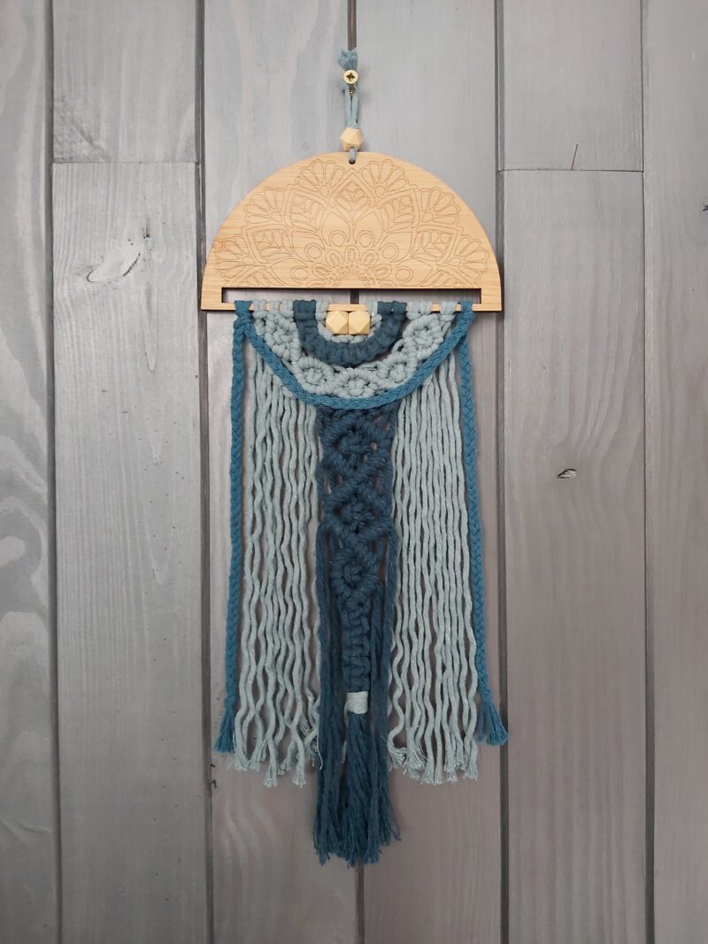 suspension mandala bleue