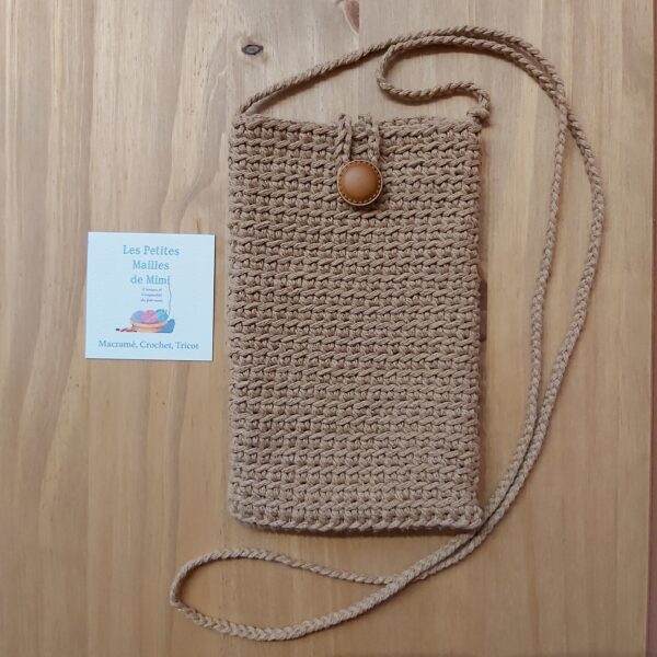 pochette portable camel