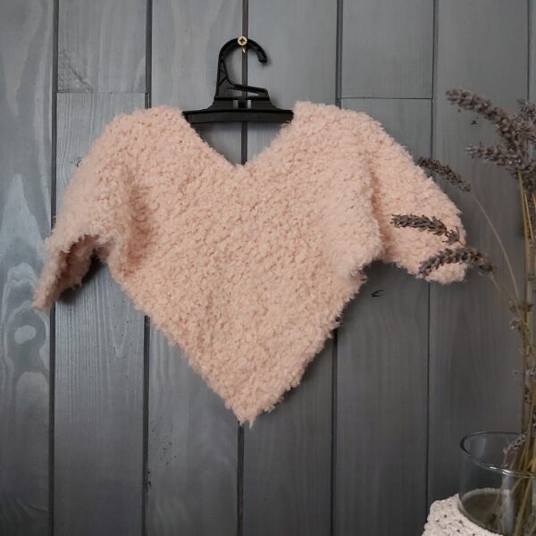 poncho rose bébé