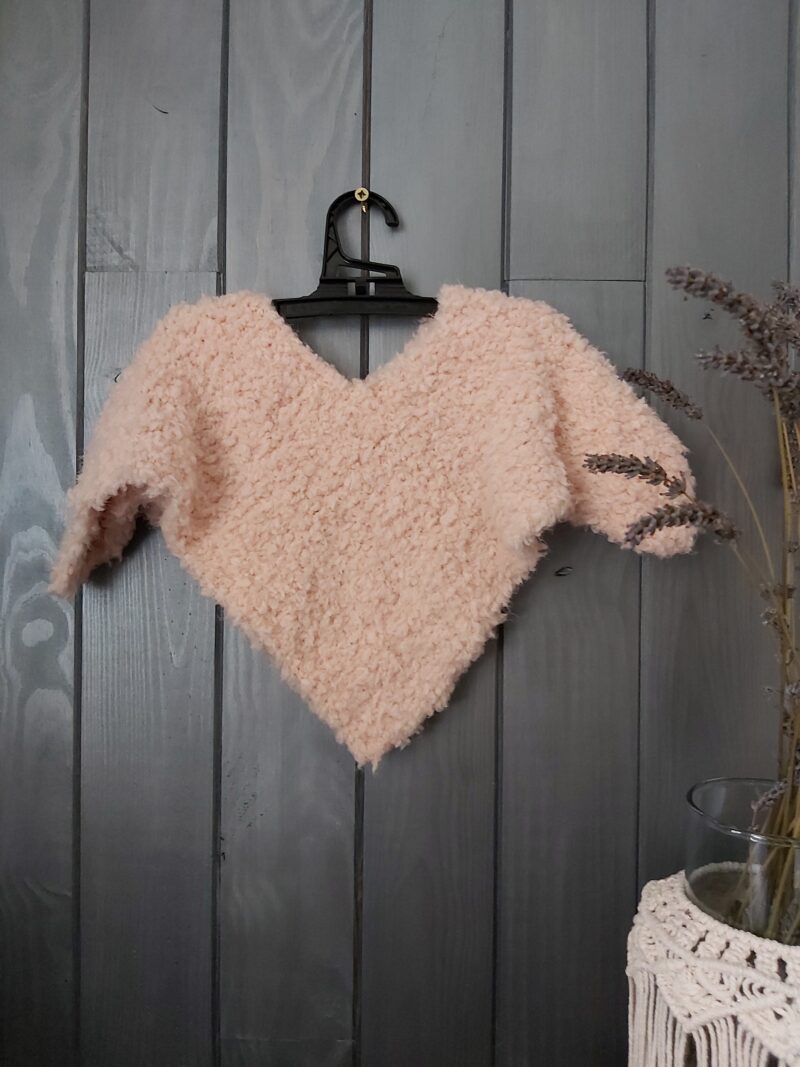 poncho rose bébé