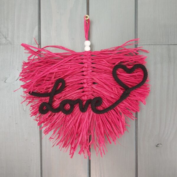 Feuille macramé Love