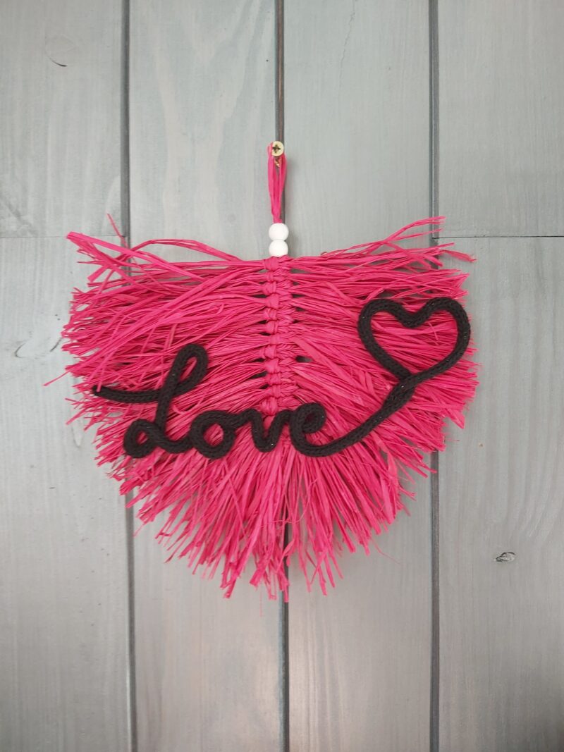 Feuille macramé Love