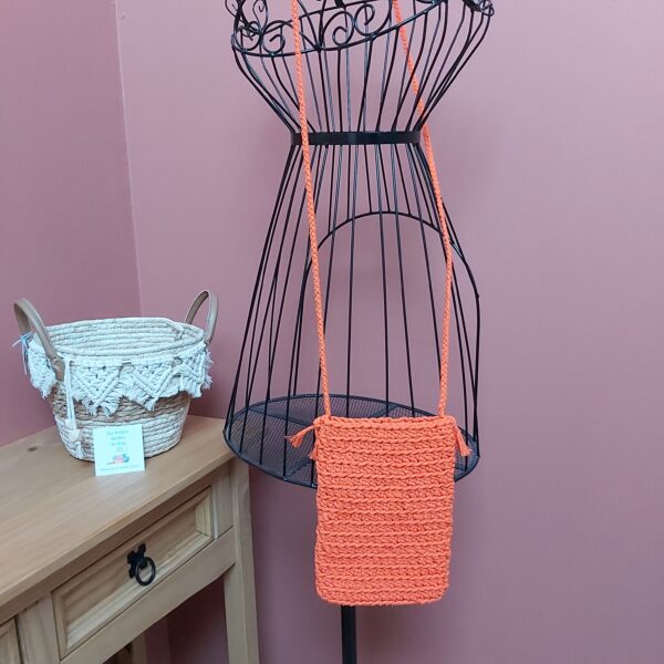 pochette portable orange