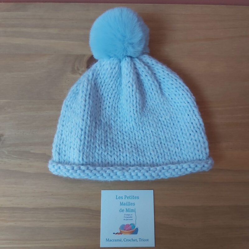 bonnet bleu ciel