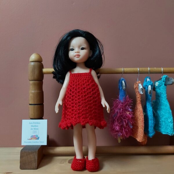 Robe et ballerines rouges Corolle