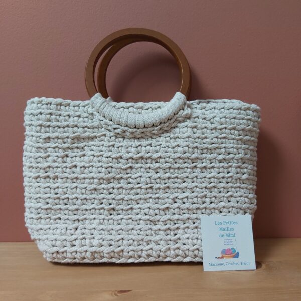 sac à main écru