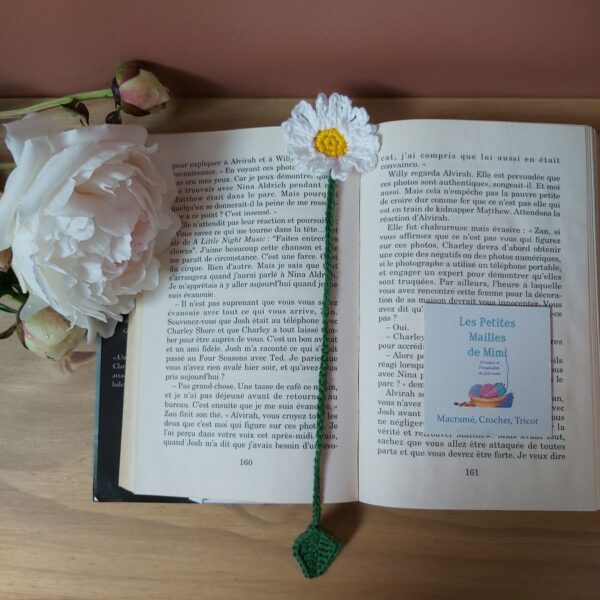 Marque-pages marguerite