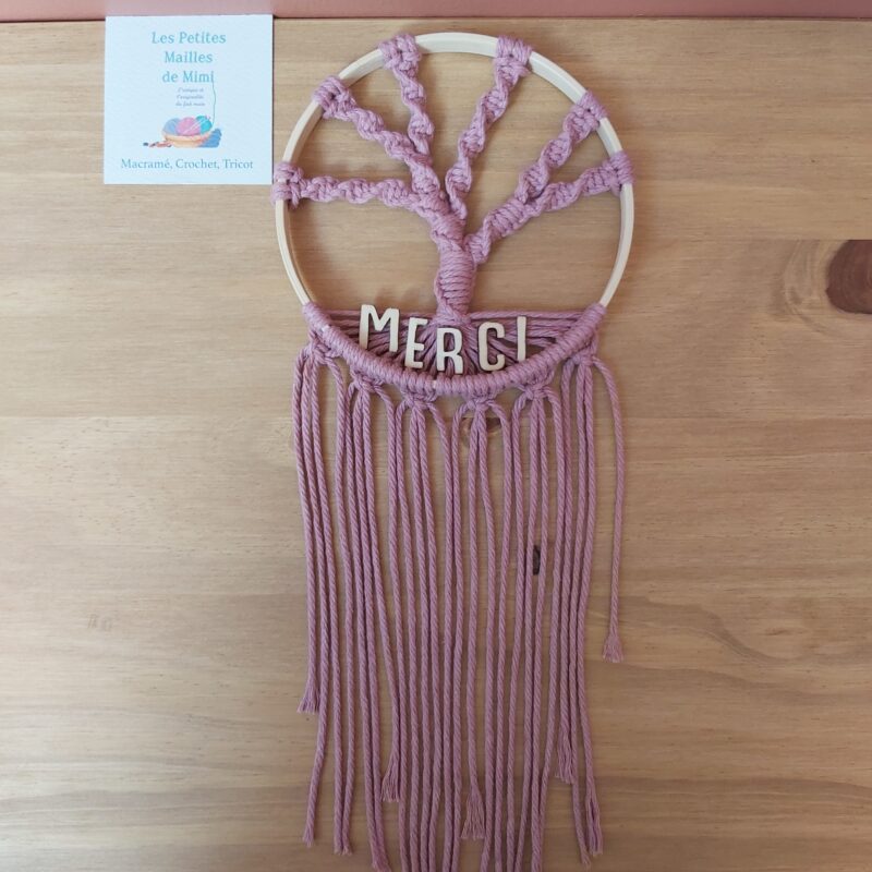 arbre de vie rose merci