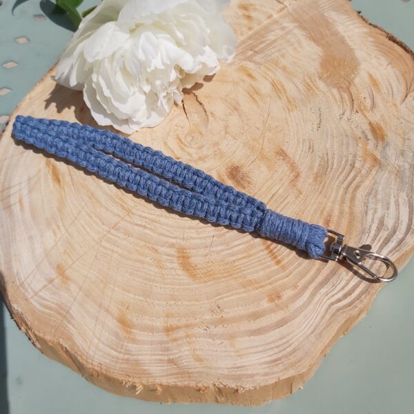 porte-clefs dragonne bleu