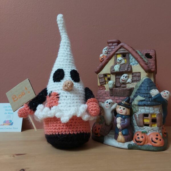 Gnome fantôme d'Halloween