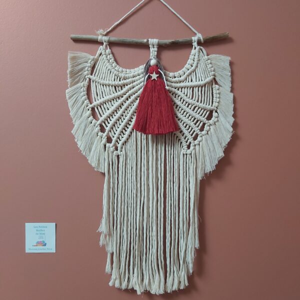 ange rouge macramé