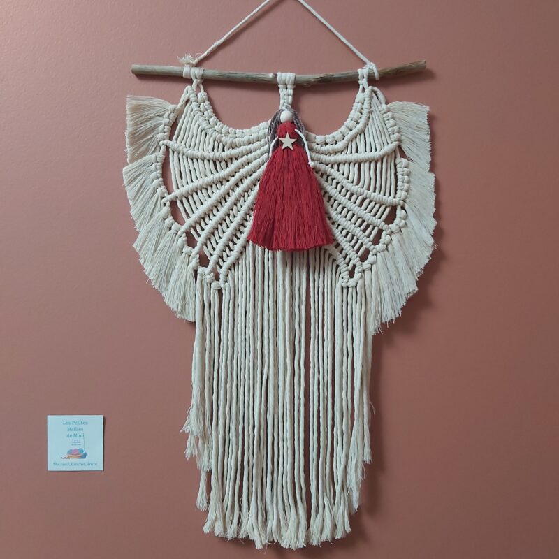 ange rouge macramé