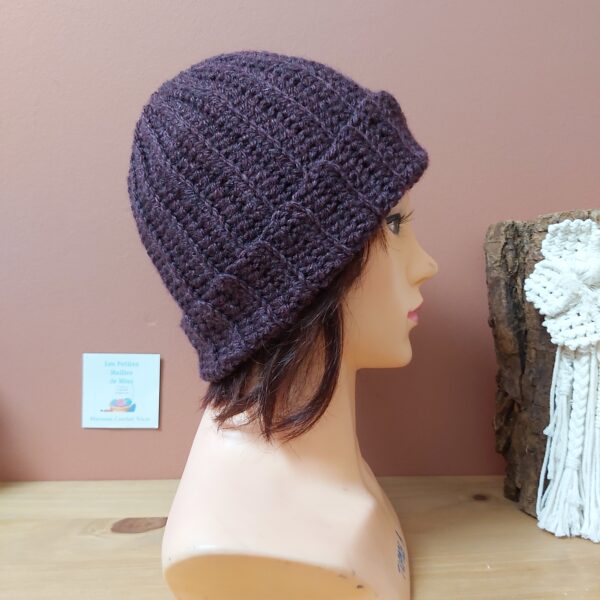 bonnet coloris prune