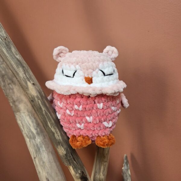 hibou rose
