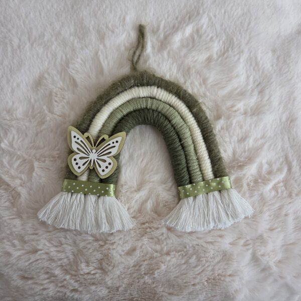 Arc-en-ciel vert et écru