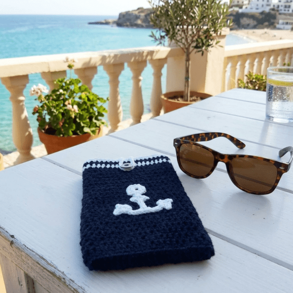 étui à lunettes thème marin