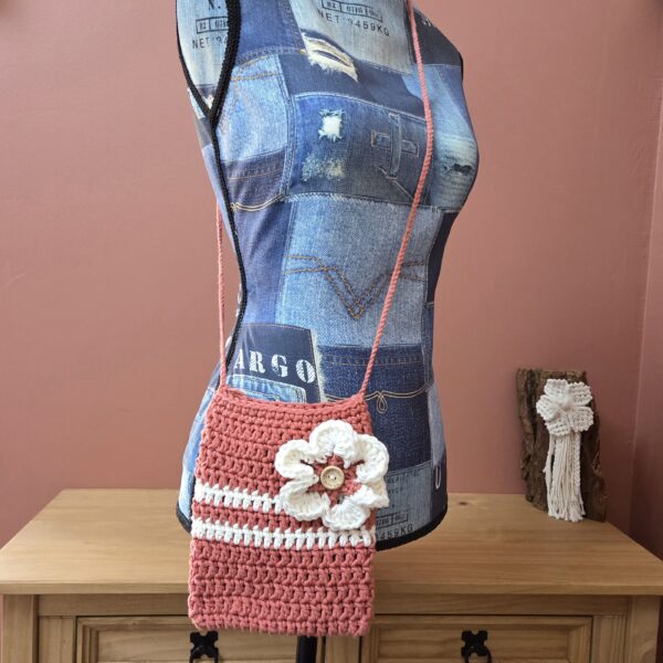 Sac terracotta et écru