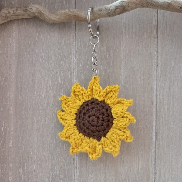 Porte-clefs tournesol